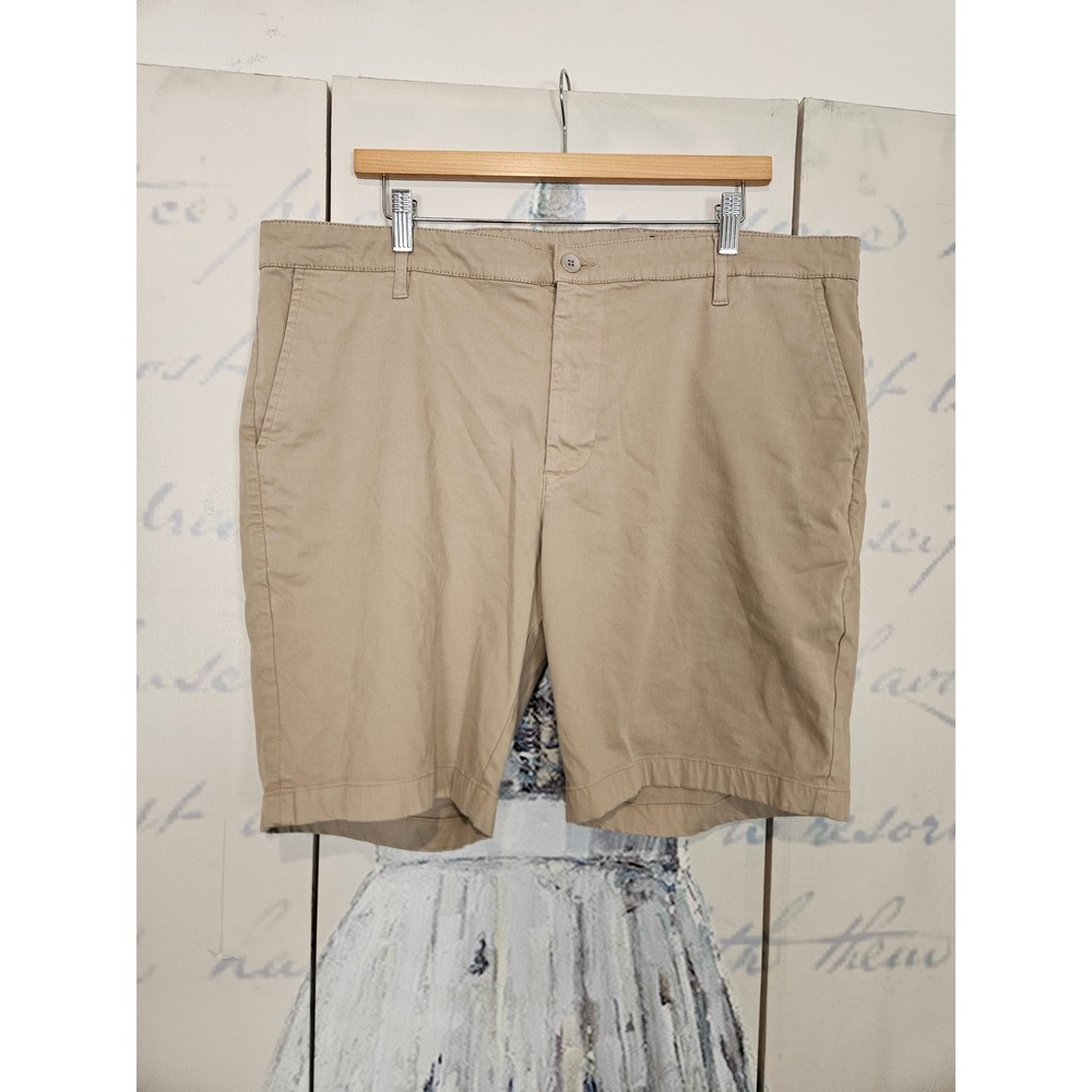 AG Adriano Goldschmied Wanderer Slim Short 38 Tan Khaki Chino Casual Summer Mens